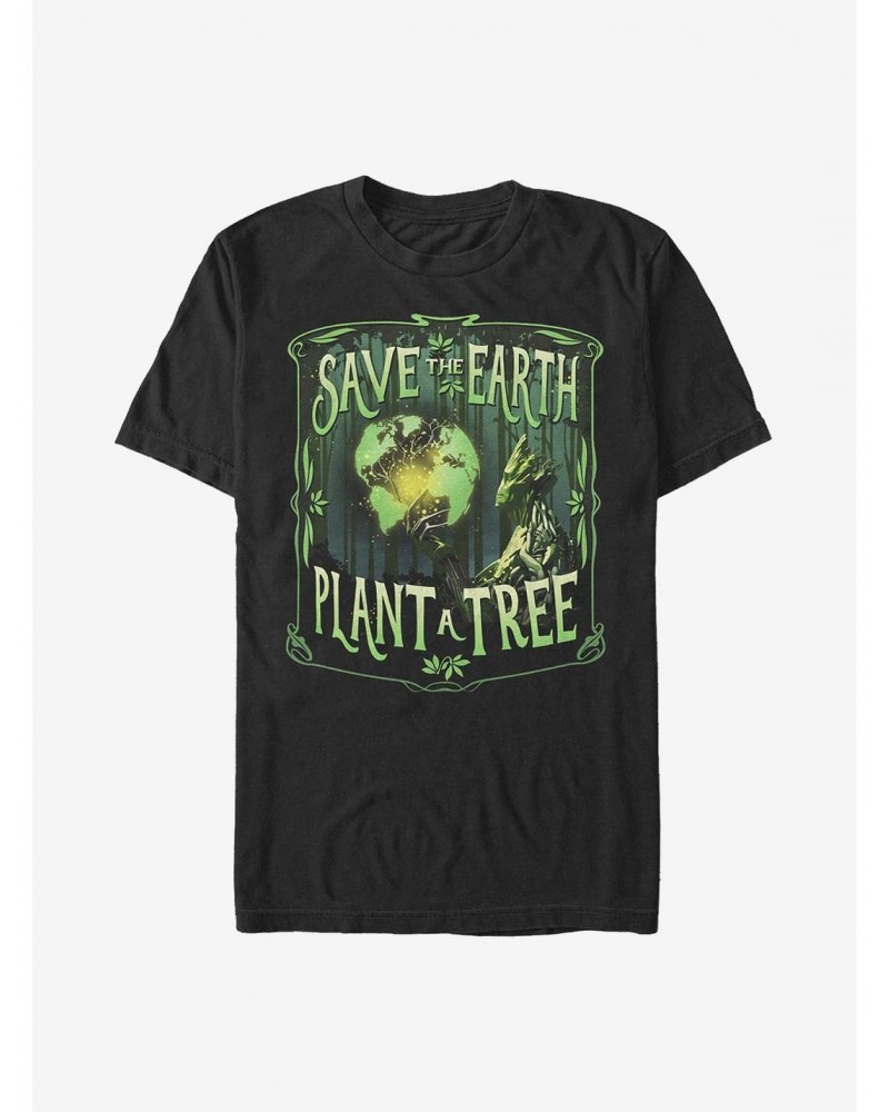 Marvel The Guardians Of The Galaxy Groot Trees Save Earth T-Shirt $8.37 T-Shirts