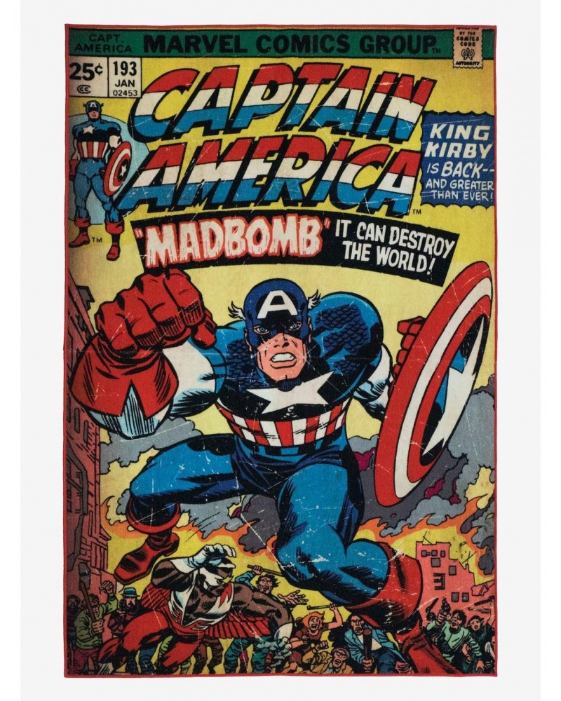 Marvel Captain America Comic Rug $31.36 Rugs